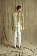 Label Muslin Green Tie an Dye Kurta Shirt
