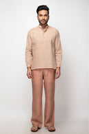 Sepia Stories Clement Cotton Kurta in Blush