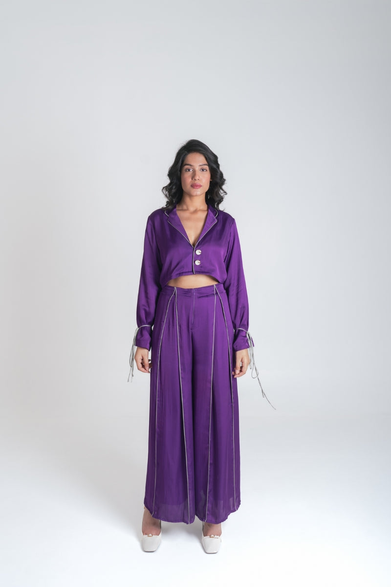 Neora by Nehal Chopra Purple Co-ord Set