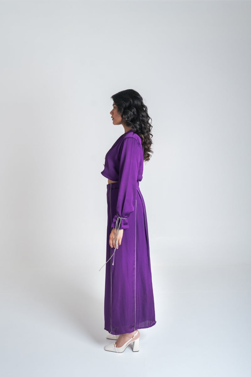 Neora by Nehal Chopra Purple Co-ord Set