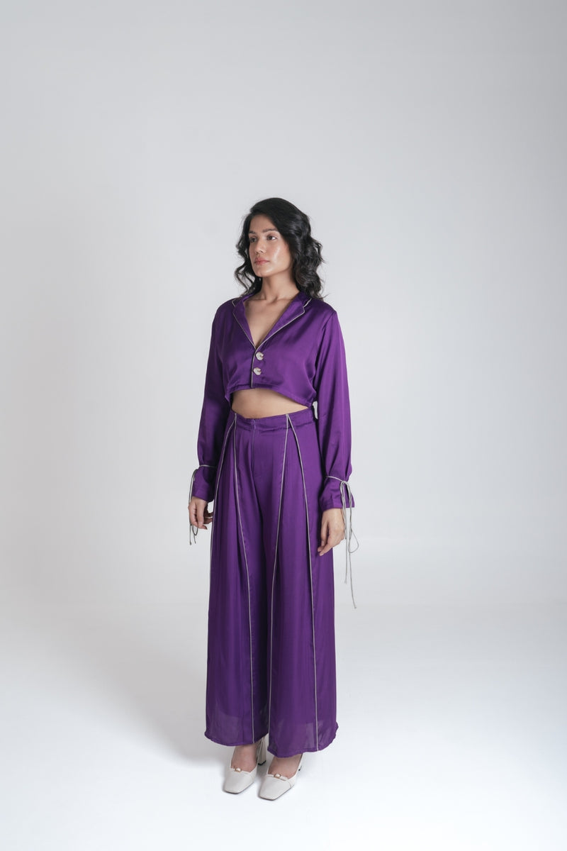 Neora by Nehal Chopra Purple Co-ord Set