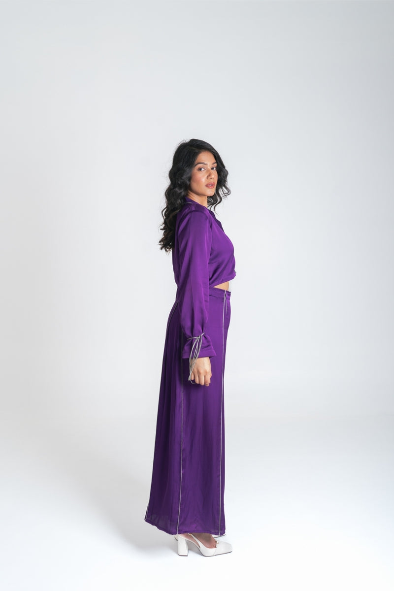 Neora by Nehal Chopra Purple Co-ord Set