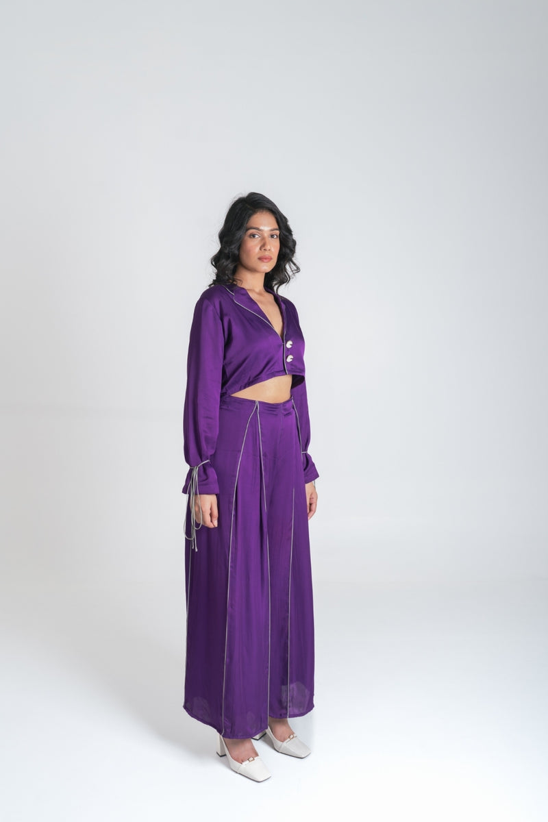 Neora by Nehal Chopra Purple Co-ord Set