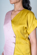 Neora by Nehal Chopra Pink-Yellow Short Co-ord Set