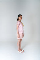 Neora by Nehal Chopra Pink-Yellow Short Co-ord Set