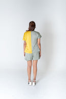 Neora by Nehal Chopra Green-Yellow Short Co-ord Set