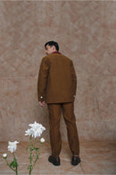 Anushé Pirani Handwoven Cotton Men's Umber Pants