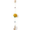 GreenKraft Marigold Diya Handcrafted Bamboo Streamers - Set of 2