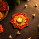 GreenKraft Phool Handcrafted Bamboo Rangoli Multicolor- Set of 2