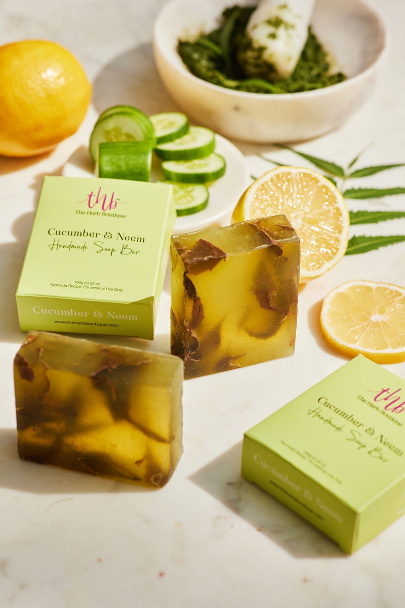 The Herb Boutique Cucumber and Neem Glycerine Soap Bar