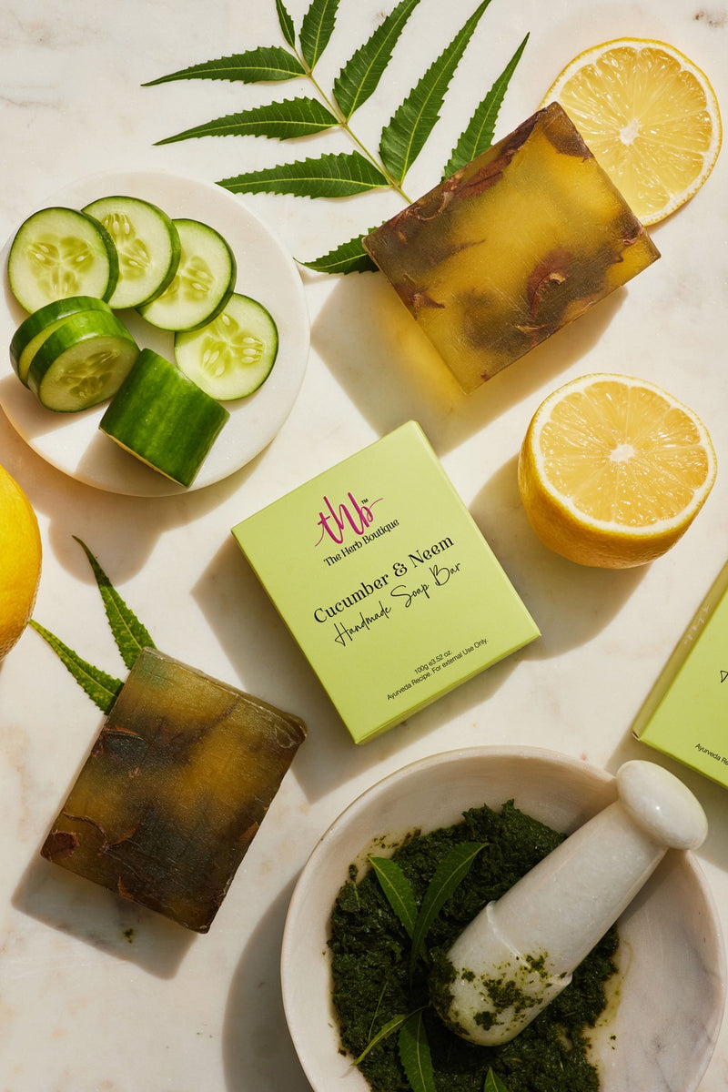 The Herb Boutique Cucumber and Neem Glycerine Soap Bar