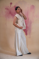 Lafaani Phosphene Unisex Cropped Vest & Side Slit Pants - Kora