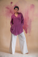 Lafaani Phosphene Tie-Up Overlay & Kora Side Slit Pants Set