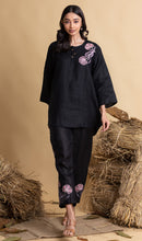 The House of Hemp Black Midnight Bloom Coord