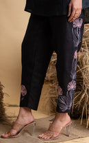 The House of Hemp Black Midnight Bloom Coord