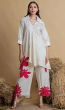 The House of Hemp Ivory Freesia Pearl Coord