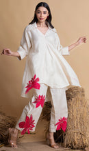 The House of Hemp Ivory Freesia Pearl Coord