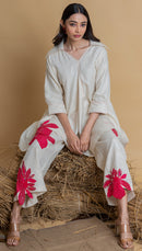 The House of Hemp Ivory Freesia Pearl Coord