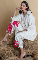 The House of Hemp Ivory Freesia Pearl Coord