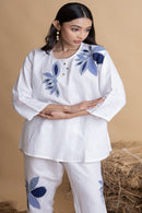 The House of Hemp White Iris Pearl Coord