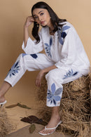 The House of Hemp White Iris Pearl Coord