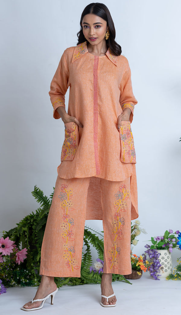 The House of Hemp Soothing Orange Sunset Bloom Coord