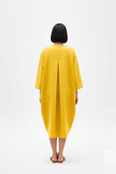 Mango Yellow-Tuscan Red Midi Dress