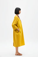 Mango Yellow-Tuscan Red Midi Dress