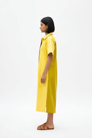 Mango Yellow-Tuscan Red Shirt Dress