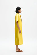 Mango Yellow-Tuscan Red Shirt Dress