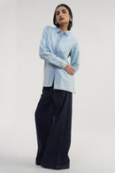DenZ Urban Wide Women Blue Bottom Wear