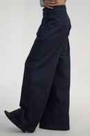 DenZ Urban Wide Women Blue Bottom Wear