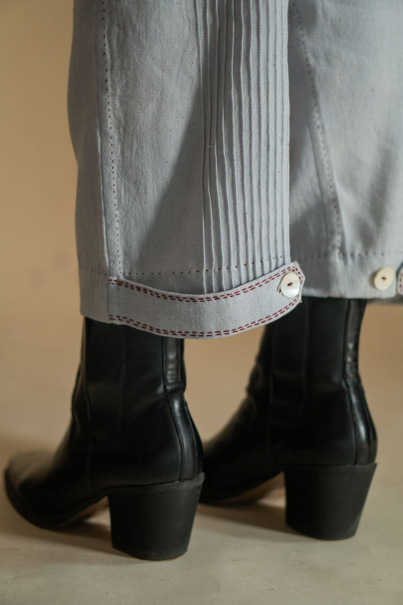 Lafaani Phosphene Unisex Double Breasted Jacket & Pants Set - Grey