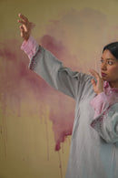 Lafaani Phosphene Layered Dress & Pants Set - Grey