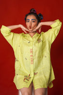 The House of Hemp Sage Green Prick Shirt