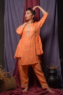 The House of Hemp Boho Orange Kai Coord