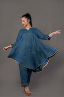 The House of Hemp Marine Blue Aster Coord