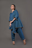 The House of Hemp Marine Blue Aster Coord