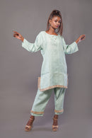 The House of Hemp Aqua Blue Shell Coord