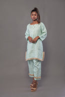 The House of Hemp Aqua Blue Shell Coord