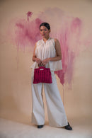 Lafaani Phosphene Gathered Blouse & Side Slit Pants - Kora