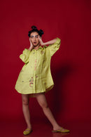 The House of Hemp Sage Green Prick Shirt