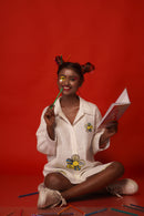 The House of Hemp White Awww Phool Shirt