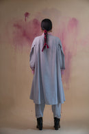 Lafaani Phosphene Layered Dress & Pants Set - Grey