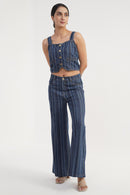 DenZ DRILL NOVA Women Blue Bottom Wear
