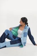 DenZ STITCHED STORY Women Blue Bottom Wear