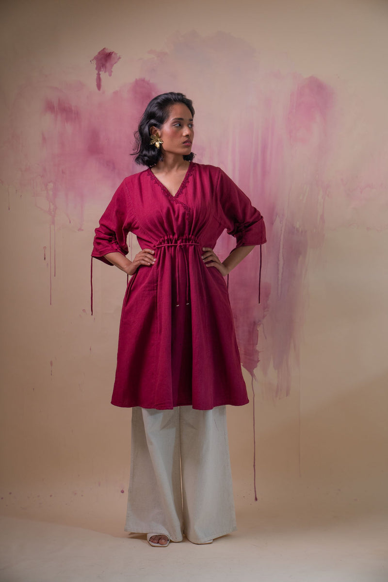 Lafaani Phosphene Ruched Dress & Kora Pants Set