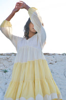 The Loom Art Dreamy Caremel Handwoven Chanderi Silk Dress