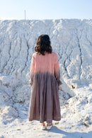 The Loom Art Sunset Shore Handwoven Chanderi Silk Dress