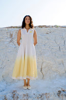 The Loom Art Golden Hour Handwoven Chanderi Silk Dress